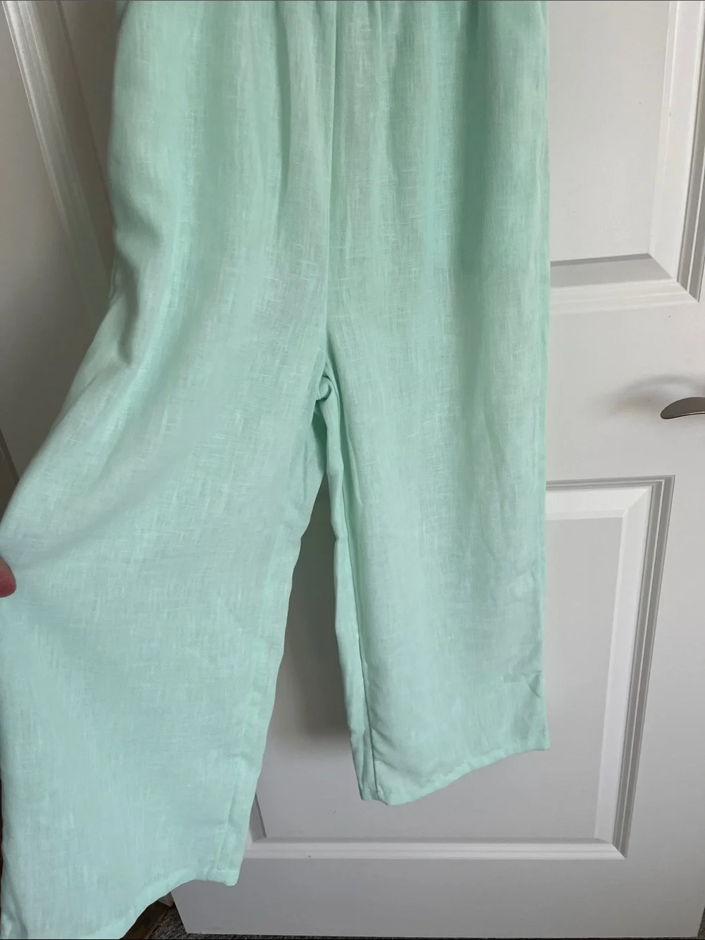 Old Navy Mint Green Ruffle-Strap Smocked Jumpsuit NWT